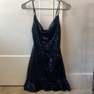 Lucy in the Sky Josie Iridescent Sequin Slip Dress